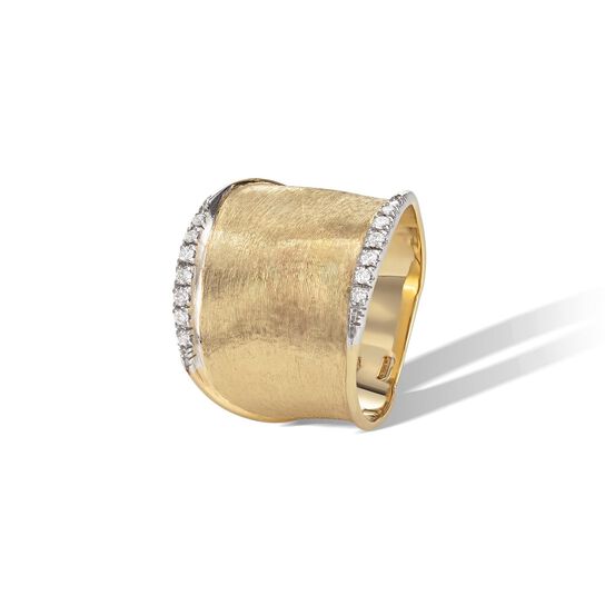 Marco Bicego Lunaria Yellow Gold and Diamond Ring image number 0